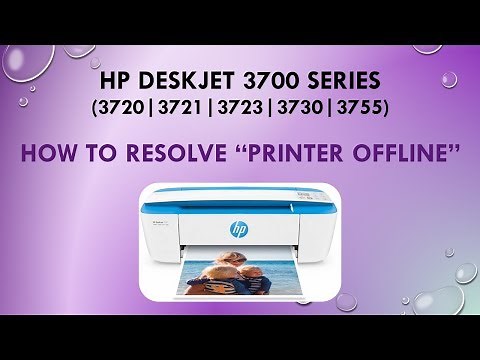 HP Deskjet 3720 | 3723 | 3730 | 3755:How to resolve a Printer Offline issue