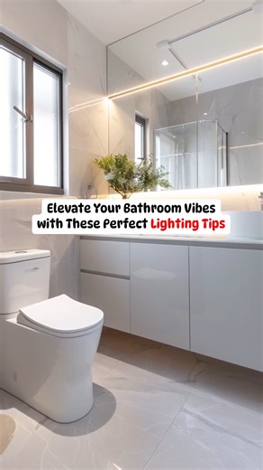 8K views · 16 reactions | Bathroom glow-up time! ✨ Light up your space with these trendy bathroom lighting tips. Mix task and ambient lighting for the perfect balance.  Use dimmable lights to set the mood.  Consider vanity lights to eliminate shadows.  Add some stylish sconces for a chic touch. Let’s make every bathroom visit a vibe! #homebliss #homeblissindia #BathroomGoals #LightItUp #BathroomInspo #HomeAesthetics | Homebliss | Facebook