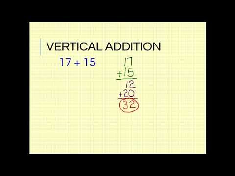 Vertical Addition - Second Grade
