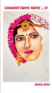Shri Radha Rani Drawing🌸#drawingideas #art #radharanisketch #radhakrishna #radha #drawing #painting