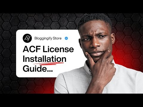 How To Install ACF Pro License Key? | Advanced Custom Fields Pro License Key Installation Guide