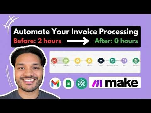 Stop Manually Processing Invoices - Automate Everything With AI (Free Template)