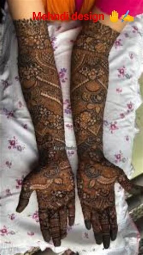full hand mehandi design 🤚✍️‪@Mehandi-c7c‬ #subscribe