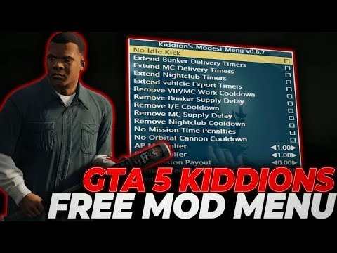 GTA 5 ONLINE MOD MENU - KIDDIONS MOD MENU (FREE DOWNLOAD) - GTA 5 HACK + CHEAT PC FREE DOWNLOAD