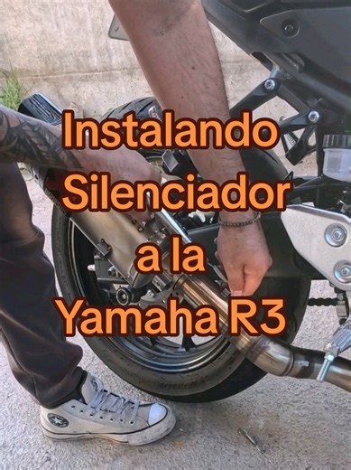 Instalando el silenciador en mi Yamaha R3
