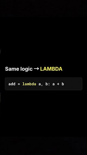 Python lo Lambda function ante ento thelusa? #python #pythonforbeginners