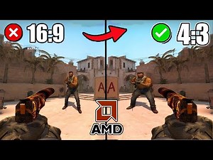 How to play CSGO in 4:3 STRETCHED RESOLUTION AMD RADEON 2025