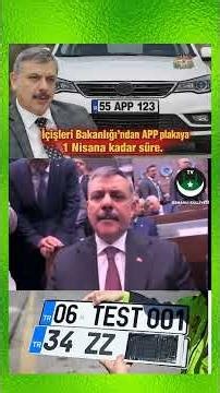 İçişleri Bakanı Mustafa Çiftçi (APP plakalar hk): "Türkiye Şoförler ve Otomobilciler Odası tarafında
