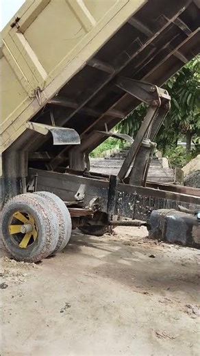 Small Dump Truck Unloading Sand – Satisfying to Watch
