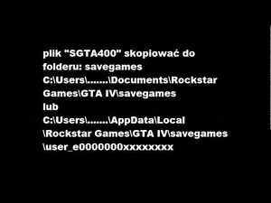 GTA 4 save 100% 1.0.7.0 & all other - adding save 100% / dodawanie save 100%