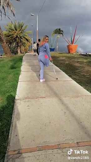 Empowering Amputee Women: Walking Uphill with Crutches