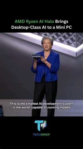 Tech Brief | AMD Ryzen AI Halo is a new mini-PC powered by Ryzen AI Max+ that delivers desktop-class AI compute and powerful integrated graphics for... | Instagram