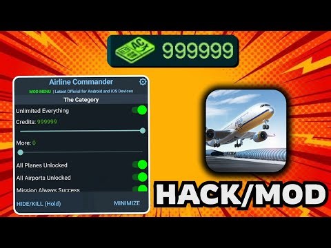 Airline Commander HACK/MOD APK 2025 | Unlimited AC Credits & Coins for Android & iOS