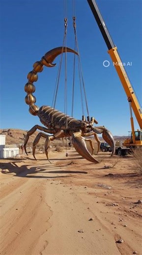 Unloading giant scorpion🦂