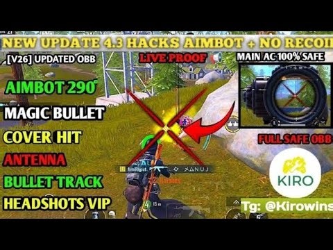 BGMI 4.3 ANTINA +AIMBOT + NO RECOIL FILE GFX | BGMI MAGIC BULLET CONFIG 4.3 | BGMI HEADTRACK OBB 4.3