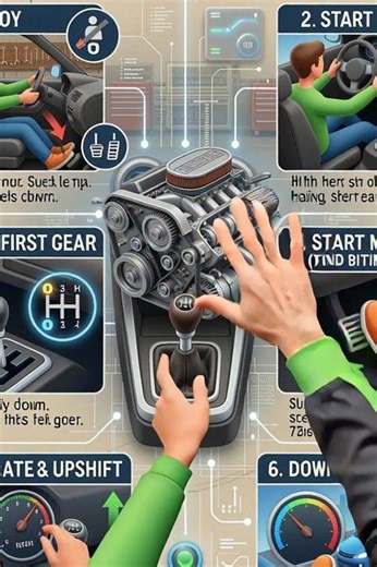 How to Drive a Manual Car – Step-by-Step Guide 🚗👇✅