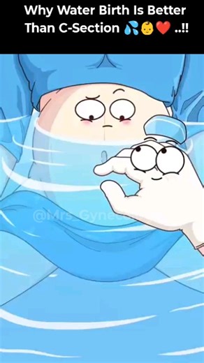 Mrs_Gynecologist on Instagram: "Why Water Birth Is Better Than C-Section 💦❤️ ..!! #animation #2dshow #comedy shorts In this emotional and educational 3D story by @mrs_Gynecologist, everyone panics when a mom in labor suddenly chooses water birth — but the science behind it surprises them all. 🌊🤰 From fear of the baby “swallowing water” to concerns about postpartum risks, the midwife calmly explains why water birth, when done in a controlled medical environment, can actually be safe, gentle, a