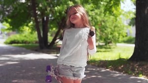 Medium Handheld Tracking Shot Young Girl Stock Footage Video (100% Royalty-free) 1036853972 | Shutterstock