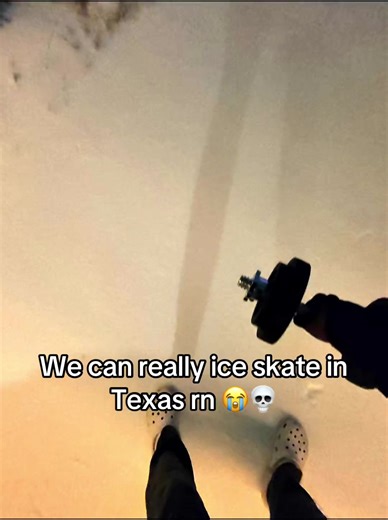 Ice mad thick for what😭💀#texas #texasweather #jersey_made_jr #local #lmao