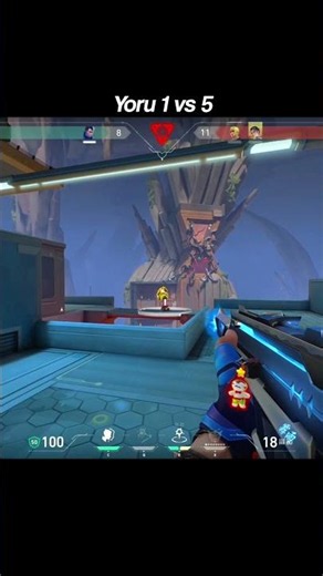 yoru smooth (1v5) gameplay #valorant #valorantclips