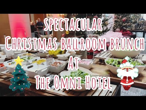 Christmas Brunch at The Omni Hotel ( Spectacular Ballroom Brunch Buffet )
