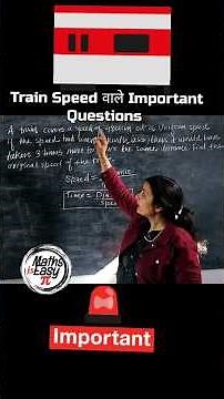 Train Speed distance based questions, Quadratic equations word problems #shorts #ytshorts