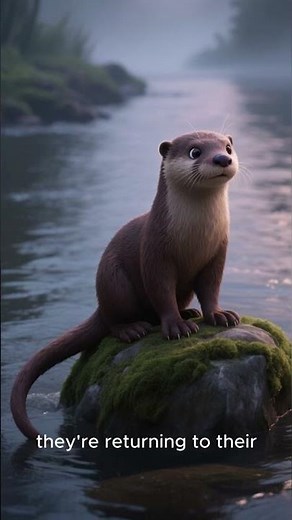European otters in Bavaria, Germany 🇩🇪