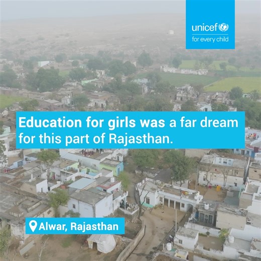 “Rajasthan Rising” is one such initiative transforming the lives of young girls, giving them the opportunity and confidence to succeed in life. UNICEF, along with the Govt. and partners is working to empower girls to flourish with their full potential. #InvestInGirls #IWD2024 | UNICEF India