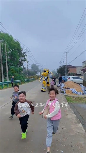 The handsome boy is getting his pigtails cut. His mother hired two robots to pick up grandma. #16