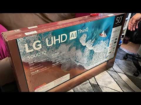 LG 50" Class 4K UHD TV 50UQ7070ZUE Unboxing & First Impressions