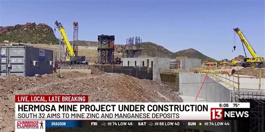 Hermosa Mine project under construction