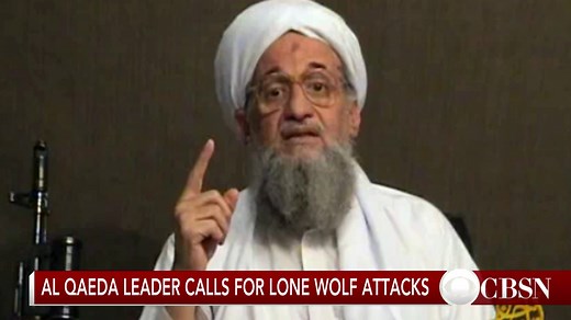 Al Qaeda head calls for lone wolf attacks