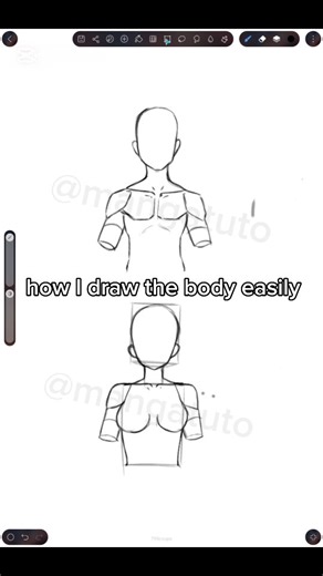Manga Tuto on Instagram: "How I draw the body easily #art #drawing #illustration #sketch #artwork"