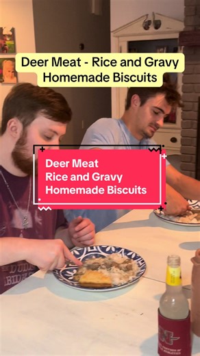 Delicious Deer Meat with Rice and Gravy Dinner Recipe