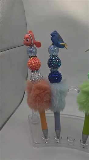 Rare Finding Nemo Character Beaded Pens