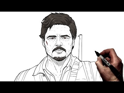 How To Draw Joel | Step By Step | The Last Of Us HBO