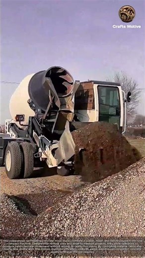 DIY Concrete This Self-Loading Truck is a Game Changer: Self-Loading Concrete Mixer in Action