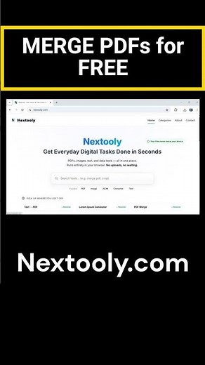 How to Combine PDFs in Seconds (100% Private & Free) 📄🔒 #shorts #windows #freeonlinetools #privacy