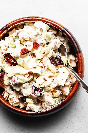Cranberry Almond Chicken Salad • Low Carb with Jennifer