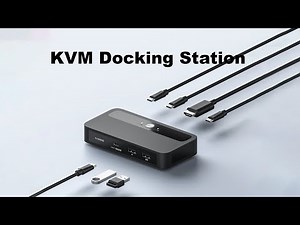 2-in-1 Hagibis KVM Switch and USB-C Docking Station