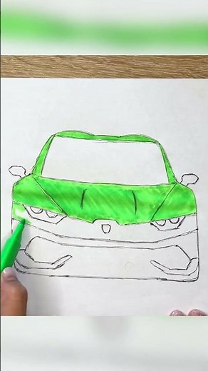 Drawing Lambo / How to draw Lamborghini Huracan step by step easy tutorial coloring #youtube #draw