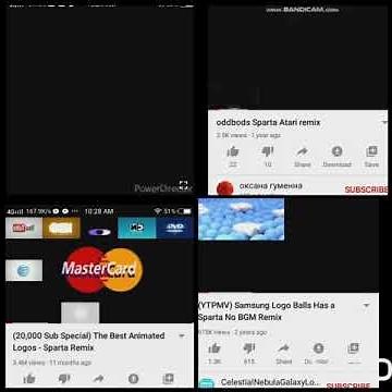 Doodland sparta No BGM Remix vs. Oddbods sparta atari remix vs. Animated logos vs. Samsung #battle