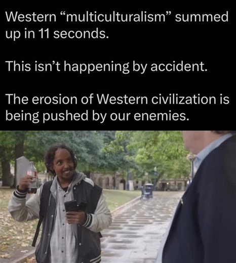 Millennial Republicans on Instagram: "This should make you incredibly angry. Europe is being flooded with migrants and now this is their reality. The United States is heading down the exact same dangerous path. Our enemies are openly supporting and funding the decay of the West and masking it as compassion. Video from EndWokeness and jollyheretic via X 🎥"