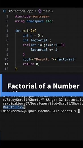 Find the Factorial of a Number in C++ | Quick Guide