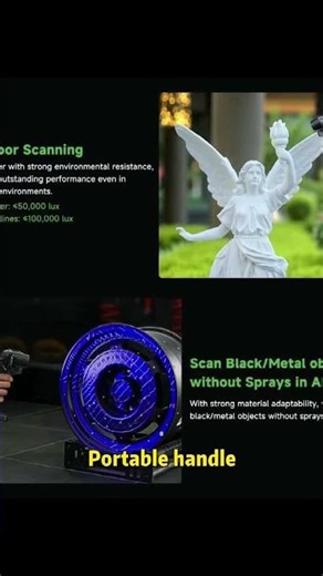 Creality RaptorX: A Wireless Hybrid 3D Scanner Designed for Professionals#Creality #RaptorX