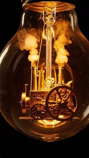 What is powering this 1890s lightbulb? 💡⚙️