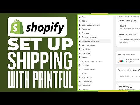 🚚 How to Set Up Shipping on Shopify with Printful 🛍️🖨️