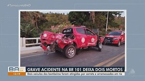 Acidente na BR-101 deixa dois mortos na BA