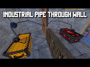Industrial PIPE THROUGH WALL in Rust