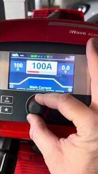 Let’s take a look at the main menu screen on the Fronius iWAVE tig welder. ￼
